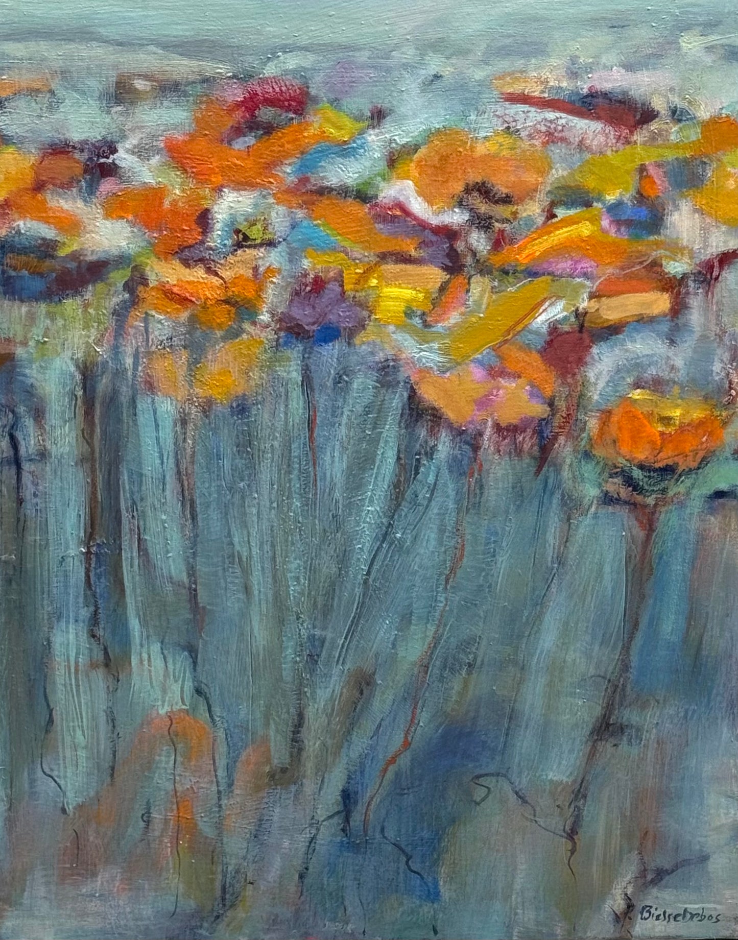 Bel été III 2023 46x38cm Huile sur toile