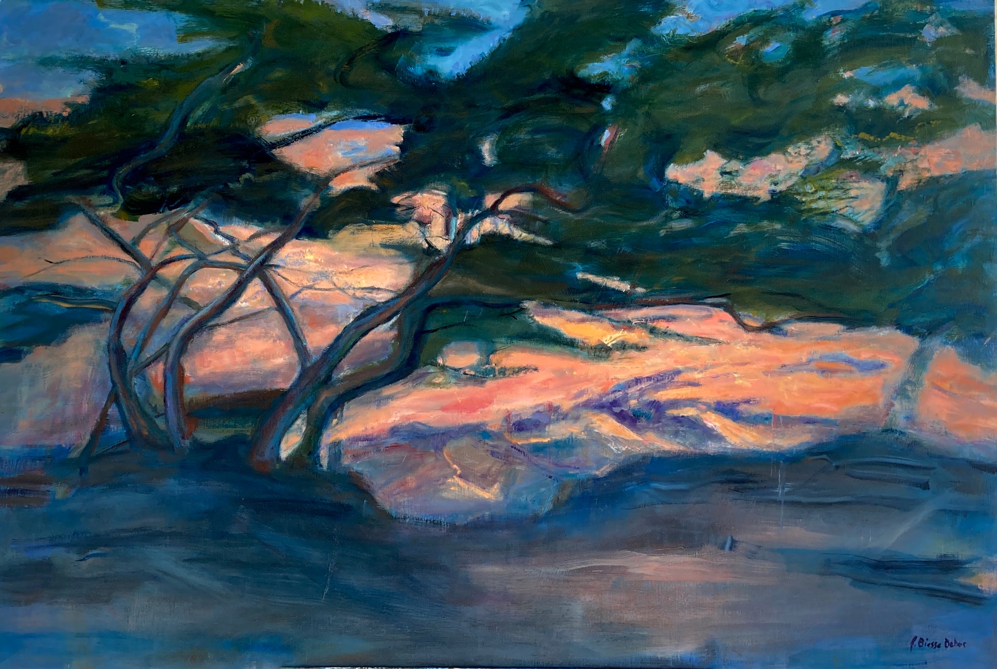 Les beaux jours 022 145x95cm Huile sur toile